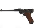 Pistolet Parabellum P08 Luger Long z drewnianymi okładzinami