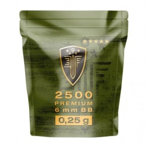 Kulki do ASG Elite Force Premium 0,25g 6mm 2500 szt.