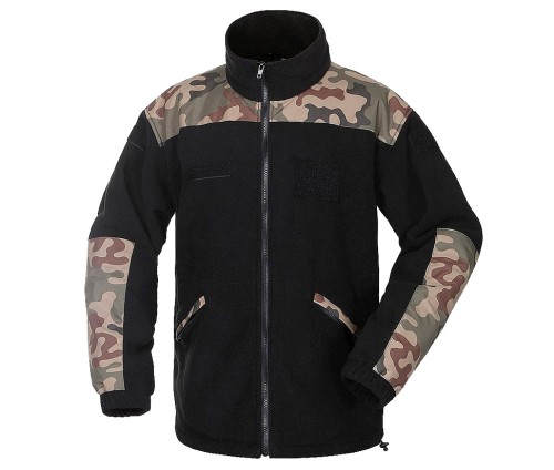 Bluza polarowa Texar GROM czarna/pl camo
